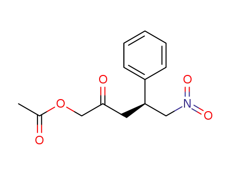 (S)-5-nitro-2-oxo-4-phenylpentyl acetate