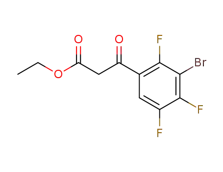 Molecular Structure of 104222-46-0 (Ethyl 3-bromo-2,4,5-trifluorobenzoylacetate)