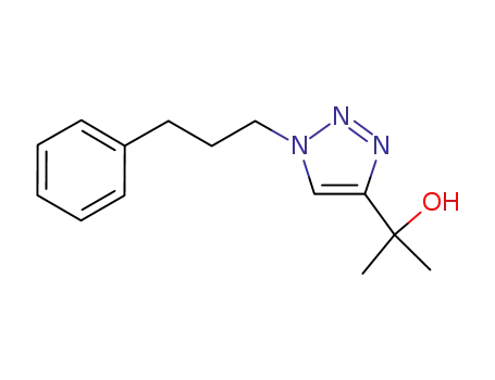 Molecular Structure of 1133862-76-6 (2-[1-(3-phenylpropyl)-1H-1,2,3-triazol-4-yl]propan-2-ol)