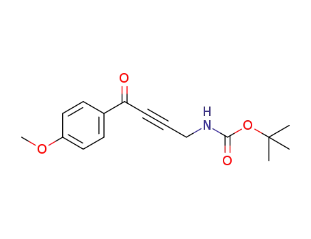 Molecular Structure of 1159581-59-5 (tert-butyl 4-(4-methoxyphenyl)-4-oxobut-2-yn-1-ylcarbamate)