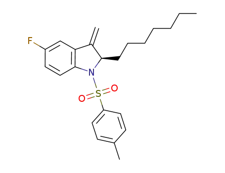 (R)-5-fluoro-2-heptyl-3-methylene-1-tosylindoline