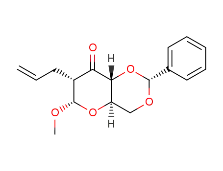 methyl 4,6-O-benzylidene-2-deoxy-2-C-propenyl-α-D-erythro-hexopyranosid-3-ulose