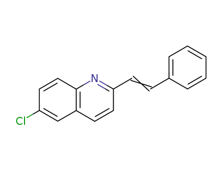 Molecular Structure of 70382-82-0 (6-chloro-2-(2-phenylethenyl)quinoline)