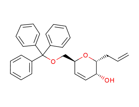 (2R,3R,6S)-2-allyl-6-(trityloxymethyl)-3,6-dihydro-2H-pyran-3-ol