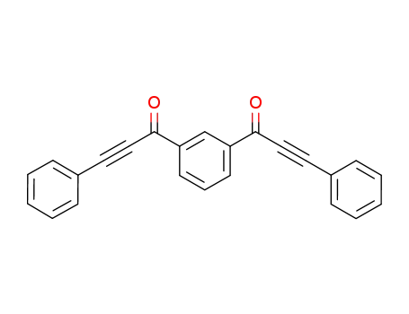 Molecular Structure of 41304-89-6 (2-Propyn-1-one, 1,1'-(1,3-phenylene)bis[3-phenyl-)