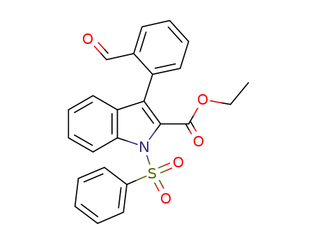 ethyl 3-(2-formylphenyl)-1-phenylsulfonyl-1H-indole-2-carboxylate