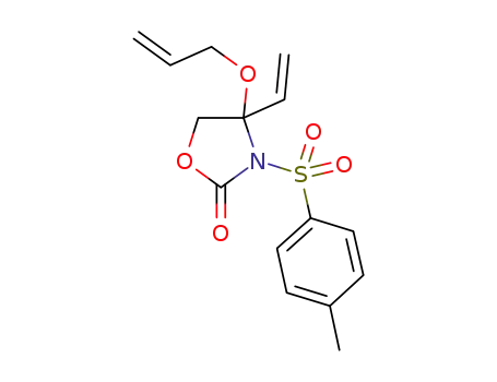 4-ethenyl-4-(2-propenoxy)-3-(p-toluenesulfonyl)-oxazolidin-2-one