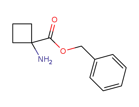 Molecular Structure of 125483-56-9 (Cyclobutanecarboxylic acid, 1-amino-, phenylmethyl ester (9CI))
