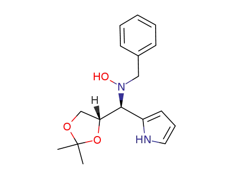N-benzyl-N-[(S)-((S)-2,2-dimethyl-1,3-dioxolan-4-yl)-(1H-pyrrol-2-yl)methyl]-N-hydroxylamine