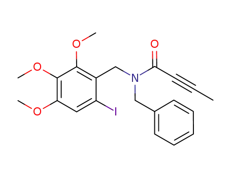 N-(6-iodo-2,3,4-trimethoxybenzyl)-N-benzylbut-2-ynamide