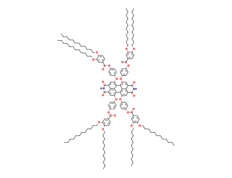 1,6,7,12-tetrakis(4-[3,4-didodecyloxybenzoyloxy]phenoxy)perylene-3,4:9,10-tetracarboxylic acid bisimide
