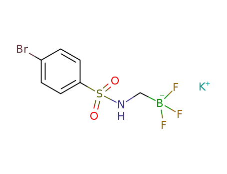 Molecular Structure of 1286686-29-0 (Potassium (4-bromophenylsulfonamido)methyltrifluoroborate)