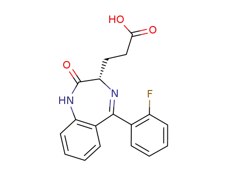 3-(5-(2-fluorophenyl)-2-oxo-2,3-dihydro-1H-benzo[e][1,4]diazepin-3-yl)propanoic acid