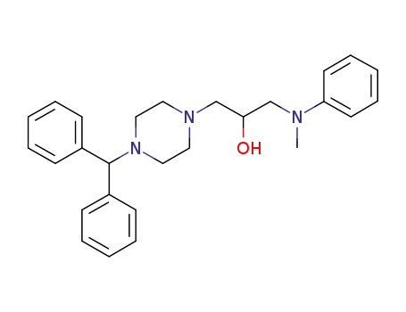 1-(4-benzhydrylpiperazin-1-yl)-3-(methylphenylamino)propan-2-ol