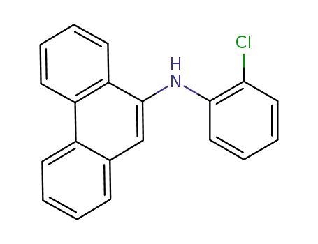 Molecular Structure of 1160823-35-7 (N-(2-chlorophenyl)phenanthren-9-amine)