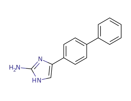 Molecular Structure of 60472-24-4 (1H-Imidazol-2-amine, 4-[1,1'-biphenyl]-4-yl-)