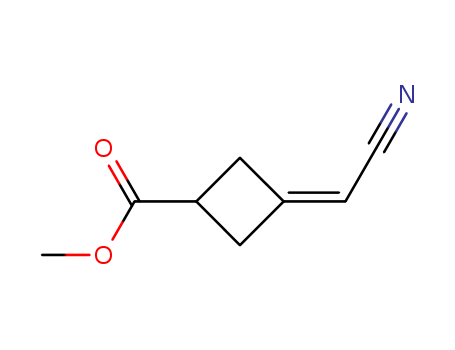 Cyclobutanecarboxylic acid, 3-(cyanomethylene)-, methyl ester (9CI)