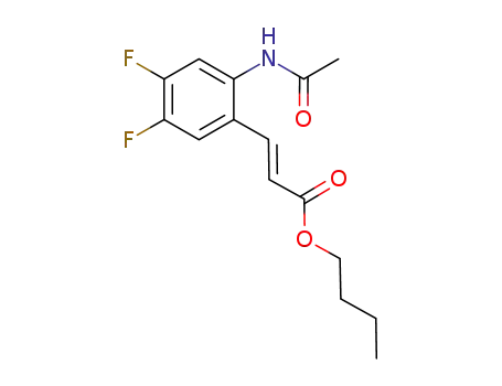 butyl (E)-3-(2-acetamido-4,5-difluorophenyl)acrylate