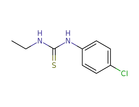 Molecular Structure of 30904-99-5 (1-(4-chlorophenyl)-3-ethylthiourea)