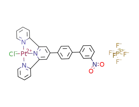 Pt(4'-(4-m-nitrophenyl-phenyl)-2,2':6',2''-terpyridine)ClPF<sub>6</sub>