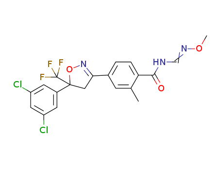 4-[5-(3,5-Dichlorophenyl)-4,5-dihydro-5-(trifluoromethyl)-3-isoxazolyl]-N-[(methoxyamino)methylene]-2-methylbenzamide CAS No.928783-29-3