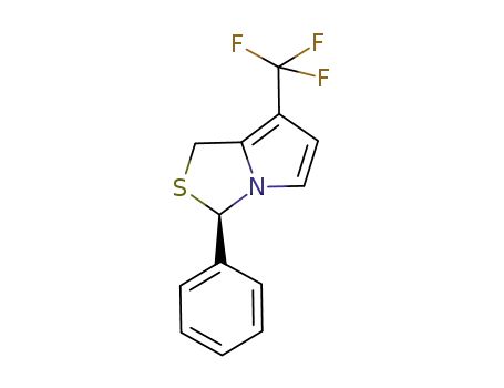 Molecular Structure of 1207272-67-0 ((R)-3-phenyl-7-trifluoromethyl-1H,3H-pyrrolo[1,2-c]thiazole)