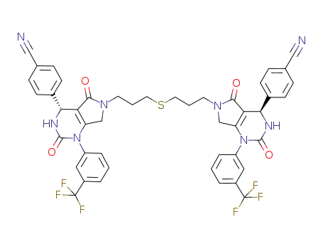 C<sub>46</sub>H<sub>36</sub>F<sub>6</sub>N<sub>8</sub>O<sub>4</sub>S