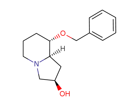 (2R,8S,8aR)-2-hydroxy-8-benzyloxyoctahydroindolizine