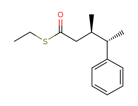 (+)-S-ethyl (3R,4S)-3-methyl-4-phenylpentanethioate