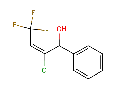 (E)-2-chloro-4,4,4-trifluoro-1-phenylbut-2-en-1-ol