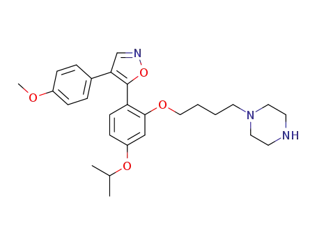 5-{4-isopropoxy-2-[4-(piperazin-1-yl)butoxy]phenyl}-4-(4-methoxyphenyl)isoxazole