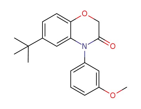 Molecular Structure of 1134193-57-9 (6-tert-butyl-4-(3-methoxyphenyl)-2H-1,4-benzoxazin-3(4H)-one)