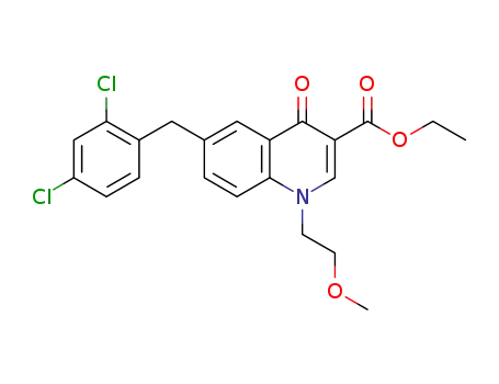 ethyl 6-(2,4-dichlorobenzyl)-1-(2-methoxyethyl)-4-oxo-1,4-dihydroquinoline-3-carboxylate