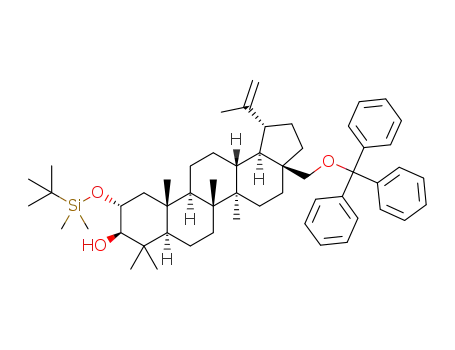 28-O-trityl-2α-(tert-butyldimethylsilyloxy)-3β-hydroxylup-20(29)-en-28-ol