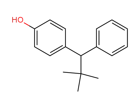 Molecular Structure of 61986-80-9 (Phenol, 4-(2,2-dimethyl-1-phenylpropyl)-)