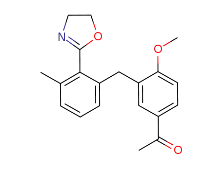 1-(3-(2-(4,5-dihydrooxazol-2-yl)-3-methylbenzyl)-4-methoxyphenyl)ethanone
