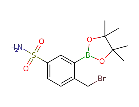4-(Bromomethyl)-3-(4,4,5,5-tetramethyl-1,3,2-dioxaborolan-2-yl)benzenesulfonamide