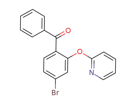 Molecular Structure of 1173294-87-5 ((4-bromo-2-(pyridin-2-yloxy)phenyl)(phenyl)methanone)