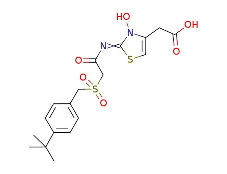 4-Thiazoleacetic acid, 2-[[2-[[[4-(1,1-dimethylethyl)phenyl]methyl]sulfonyl]acetyl]imino]-2,3-dihydro-3-hydroxy-