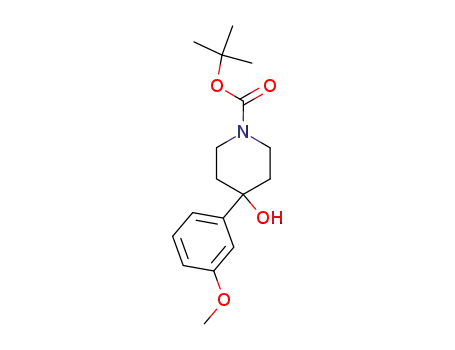 Molecular Structure of 871112-35-5 (1-BOC-4-(3-METHOXYPHENYL)-4-HYDROXYPIPERIDINE)