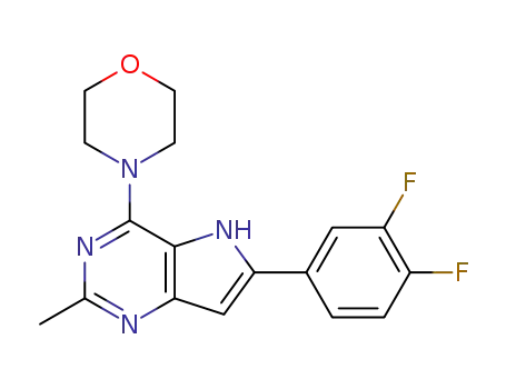 4-[6-(3,4-difluorophenyl)-2-methylpyrrolo[2,3-e]pyrimidin-4-yl]morpholine