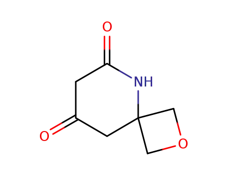 Molecular Structure of 1105665-49-3 (2-Oxa-5-azaspiro[3.5]nonane-6,8-dione)