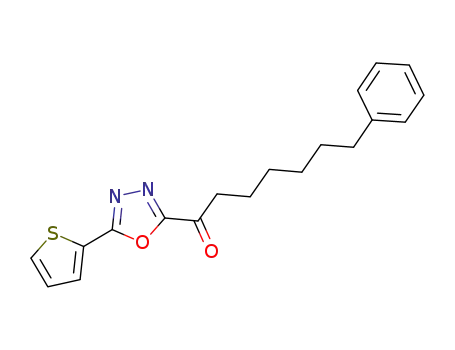 Molecular Structure of 1042151-27-8 (7-phenyl-1-(5-(thien-2-yl)-1,3,4-oxadiazol-2-yl)-heptan-1-one)