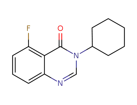 Molecular Structure of 1133219-01-8 (3-cyclohexyl-5-fluoroquinazolin-4(3H)-one)
