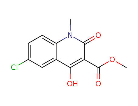 1,2-Dihydro-4-hydroxy-6-chloro-1-methyl-2-oxoquinoline-3-carboxylic acid methyl ester