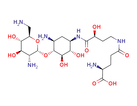 Molecular Structure of 1141768-83-3 (γ-L-Glu-[(S)-4-amino-2-hydroxybutyryl]-neamine)