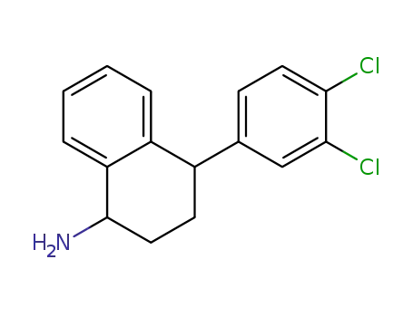 Molecular Structure of 918933-19-4 (1-Naphthalenamine, 4-(3,4-dichlorophenyl)-1,2,3,4-tetrahydro-)