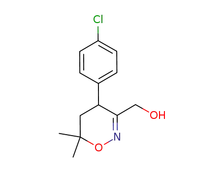 (4-(4-chlorophenyl)-6,6-dimethyl-5,6-dihydro-4H-1,2-oxazin-3-yl)methanol