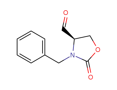 Molecular Structure of 1111158-63-4 ((4R)-3-benzyl-2-oxo-oxazolidine-4-carbaldehyde)