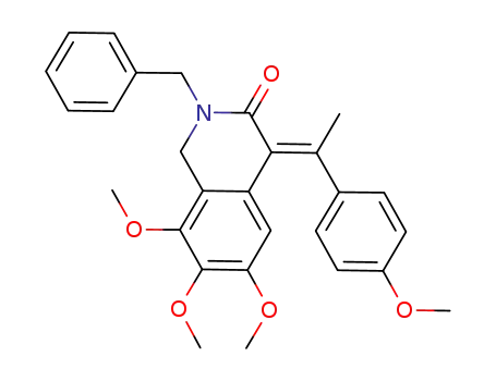 (E)-1,2-dihydro-6,7,8-trimethoxy-4-[1-(4-methoxyphenyl)ethylidene]-2-benzylisoquinolin-3(4H)-one